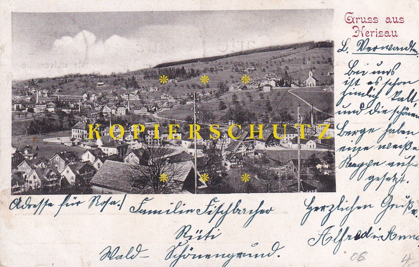 Cartoline postali: Gruss aus Herisau /bh – Usato da Hombrechtikon venduto da Rudolf07