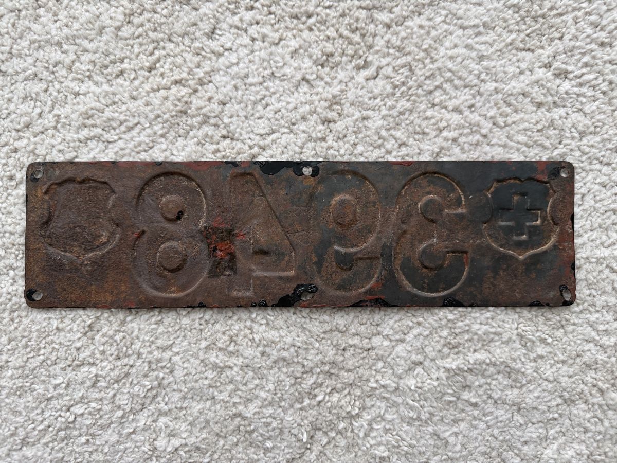 Insegne: Historisches originales Solothurner Kontrollschild – Usato da Niederwil AG venduto da pla_f6nd 1