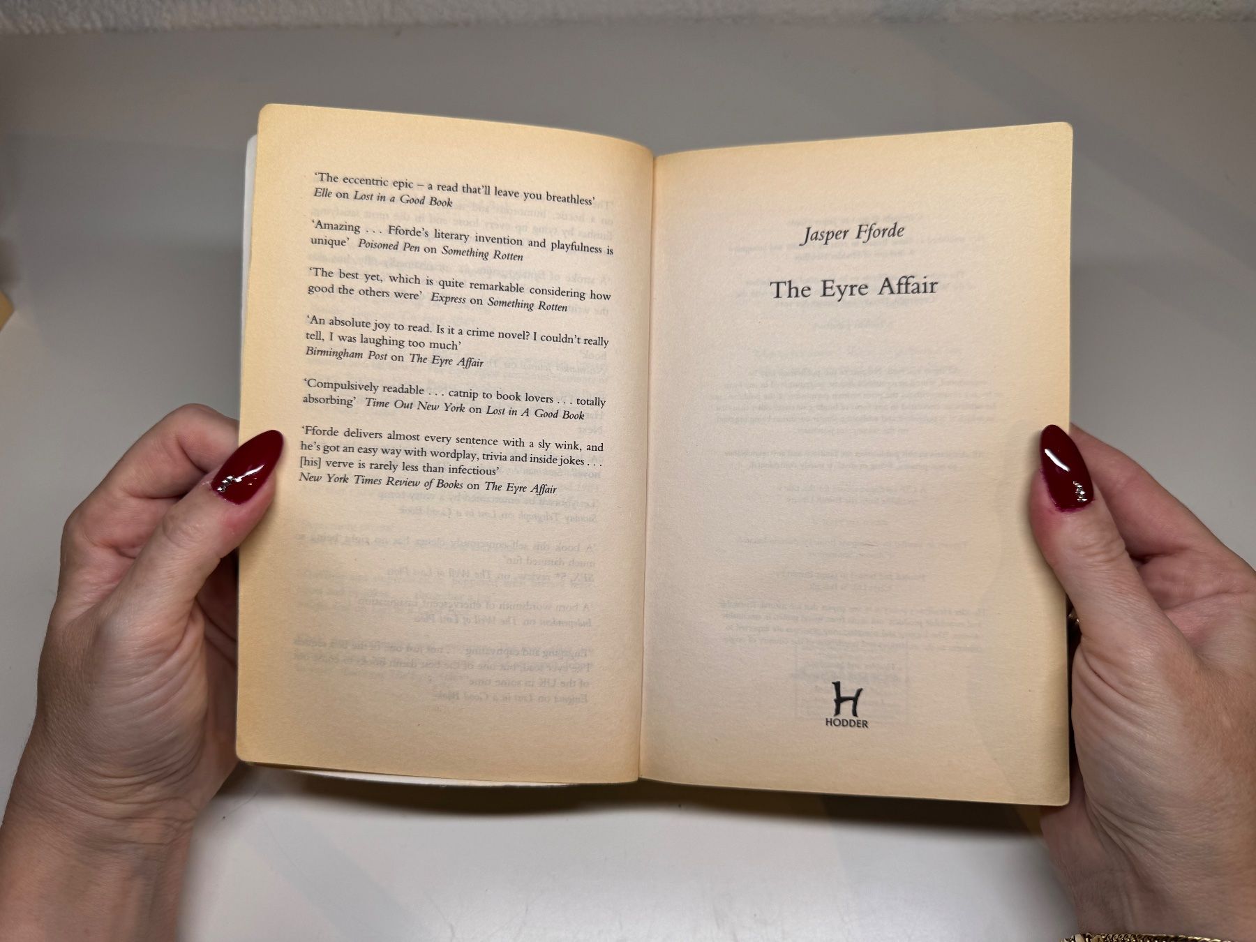 Libri: NOVEL: Jasper Fforde, The Eyre Affair – Usato da Grosswangen venduto da English_books 2