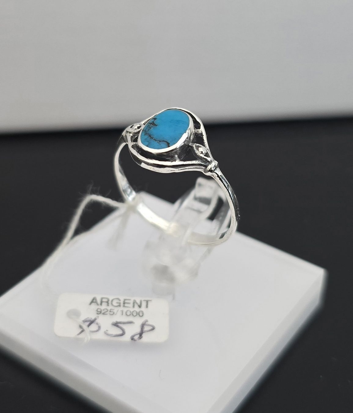 Bagues: Bague Vintage "Oeil de Turquoise" Argent 925 – D'occasion à Basel par ALEXANDER4056 1