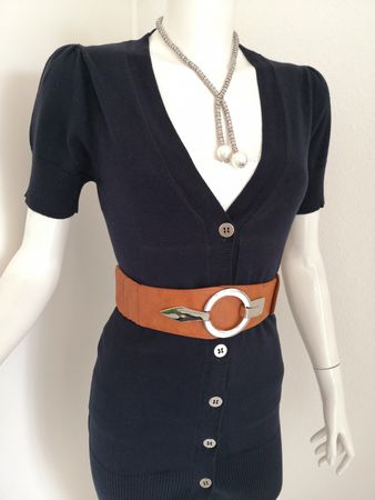 🤩MANGO KURZARM STRICK-JACKE DUNKELBLAU