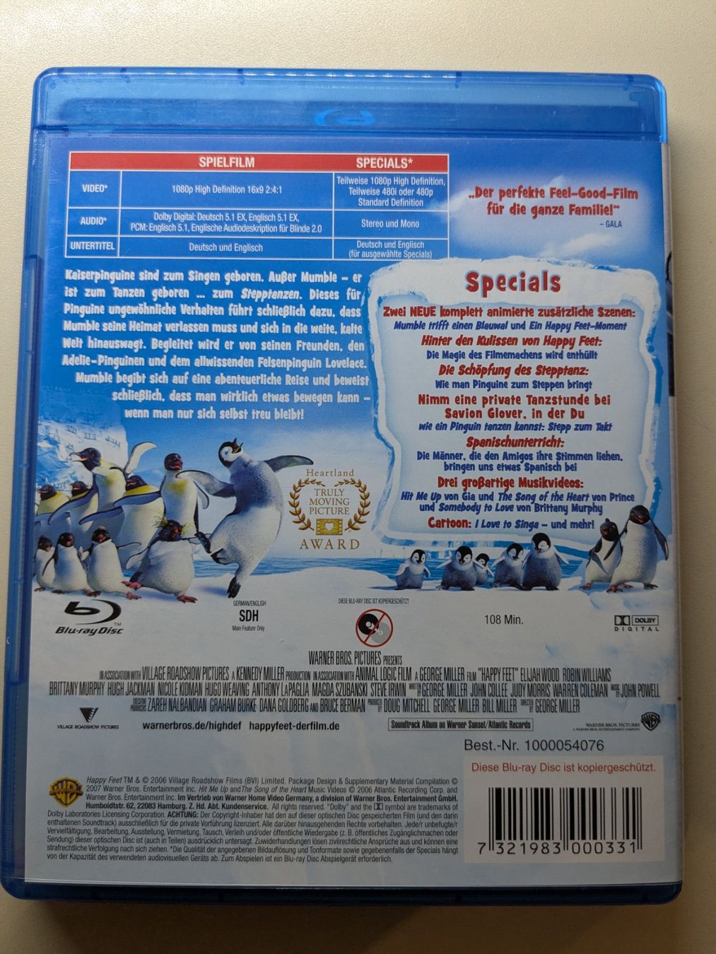 Tutti i DVDs: Happy Feet [Blu-ray] – Usato da Port venduto da gecotom 1