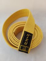 Hiku Kampfsport Gürtel Gr 260 cm Gelb Judo Karate