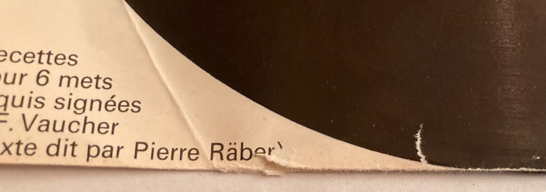 Dischi in vinile: PIERRE RÄBER - RECETTES EN 45T – Usato da Poliez-Pittet venduto da Newtown-Records 4
