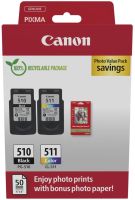 Canon PG-510 + CL-511 Patronen + 50 Blatt Glossy Papier