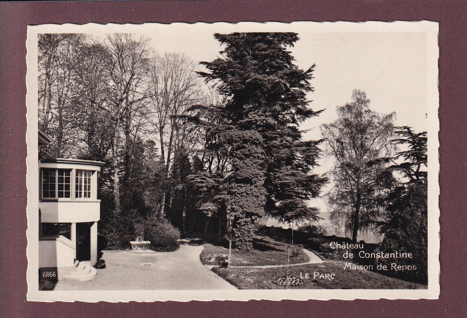 Cartoline postali: AVENCHES - Maison de repos CONSTANTINE - Parc – Usato da Pully venduto da nicecards