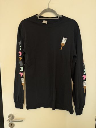 RIPNDIP Beautiful Mountain Bob Ross – manches longues M