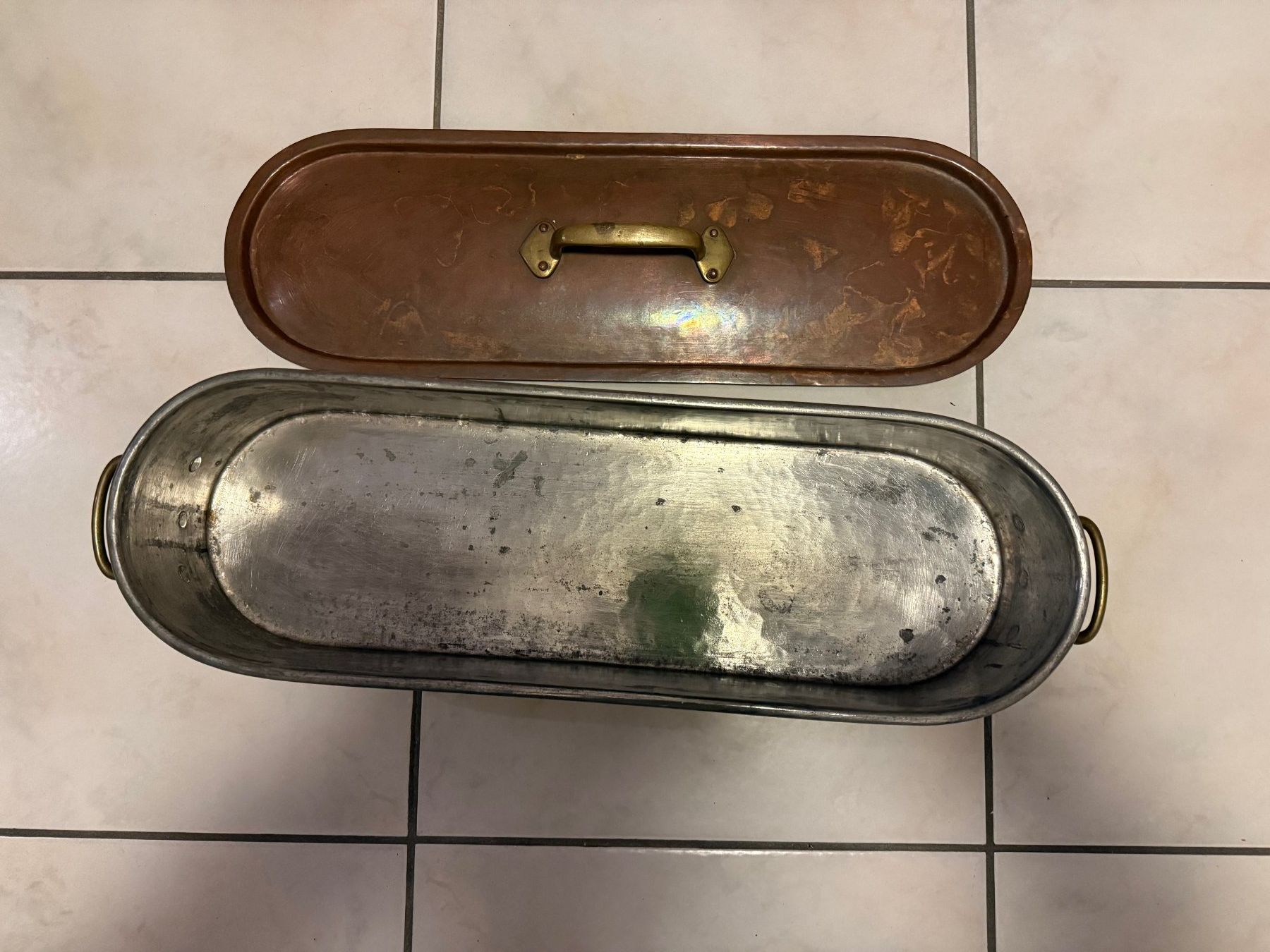 Padelle: Kupferpfanne mit Deckel – Usato da Baar venduto da centos 2
