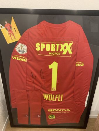 Marco Wölfli Matchtrikot 2019 - Gerahmt & Signiert! Selten!