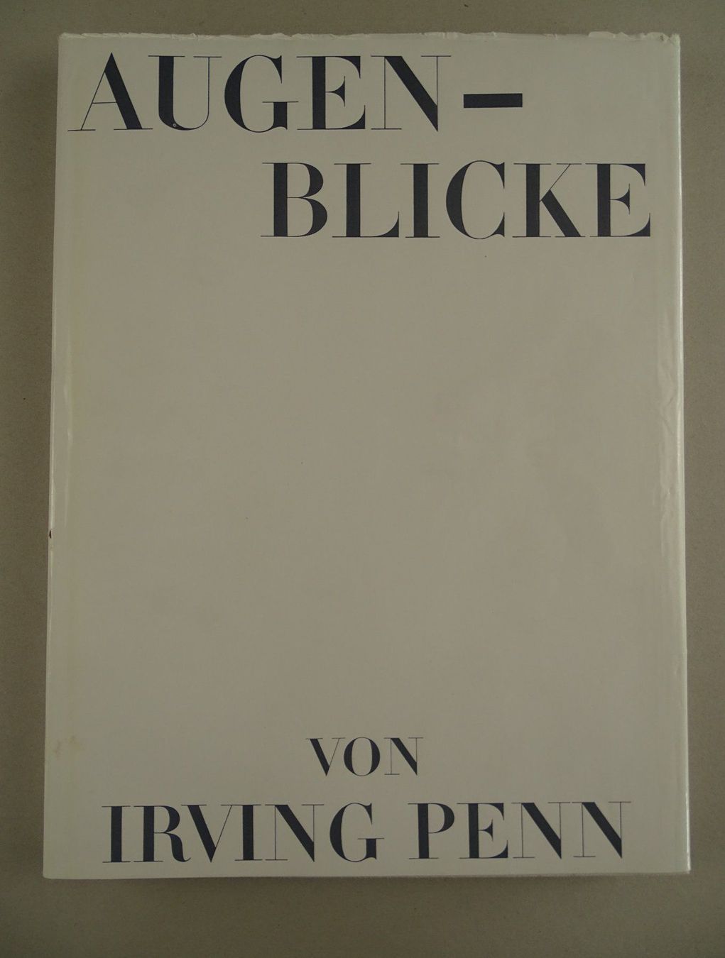 Bücher: IRVING PENN: AUGENBLICKE – Gebraucht aus Grüningen von Kartensammler 2