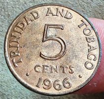 TRINIDAD AND TOBAGO 5 CENTS 1966