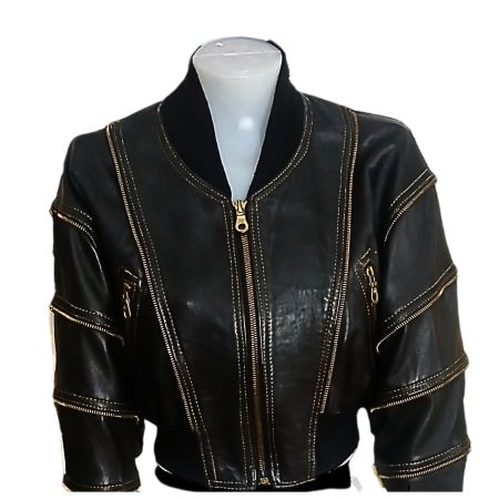 Lederjacke 80er – Vaughan Richards – kurz – S