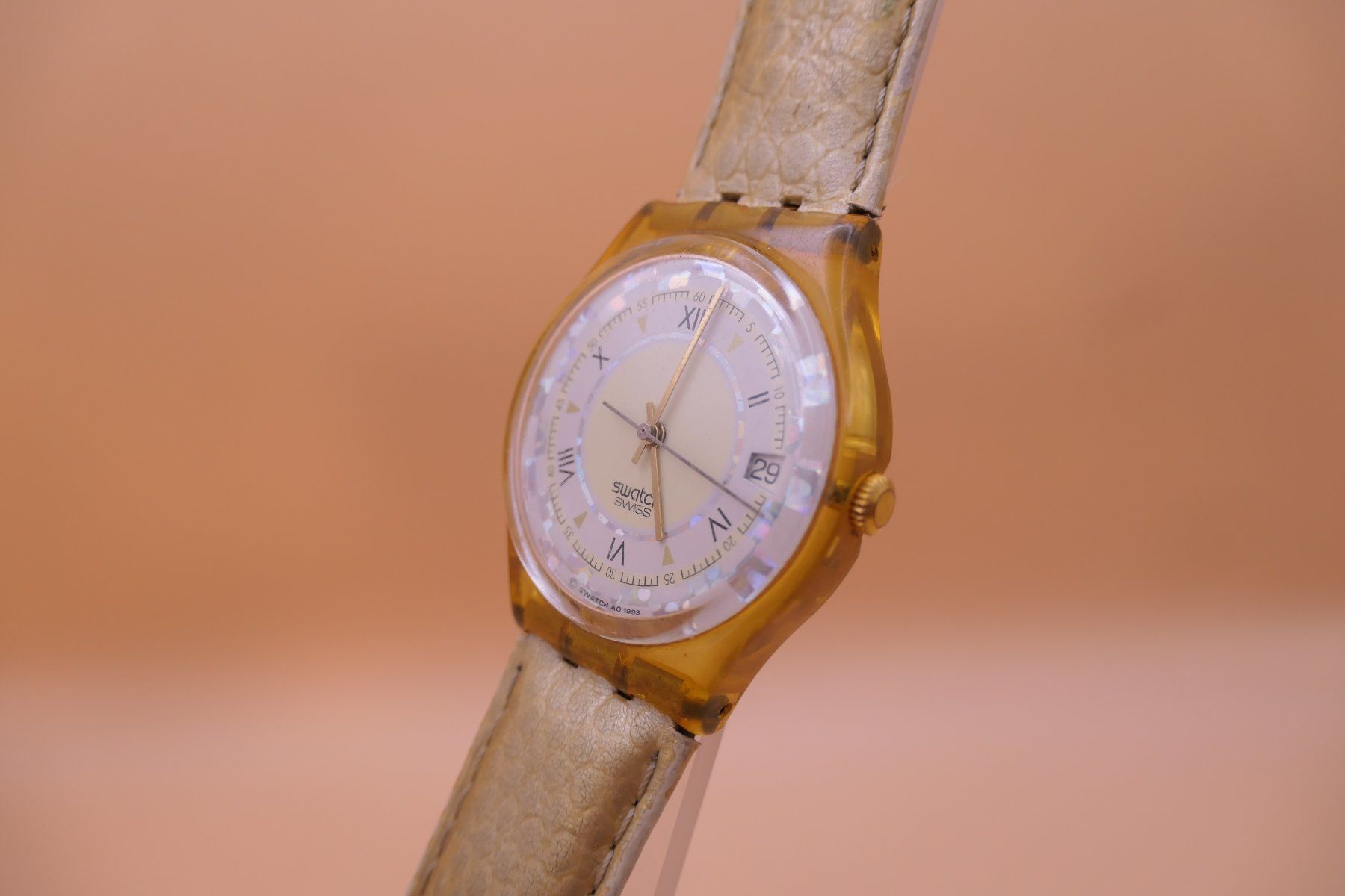 Swatch Uhren: Swatch Gent "Feathers" GK403, 1994, neue Batterie – Gebraucht aus Thun von CHRONOTIKA 1
