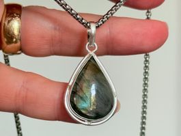 Labradorite Gemstone Handmade Jewelry necklace