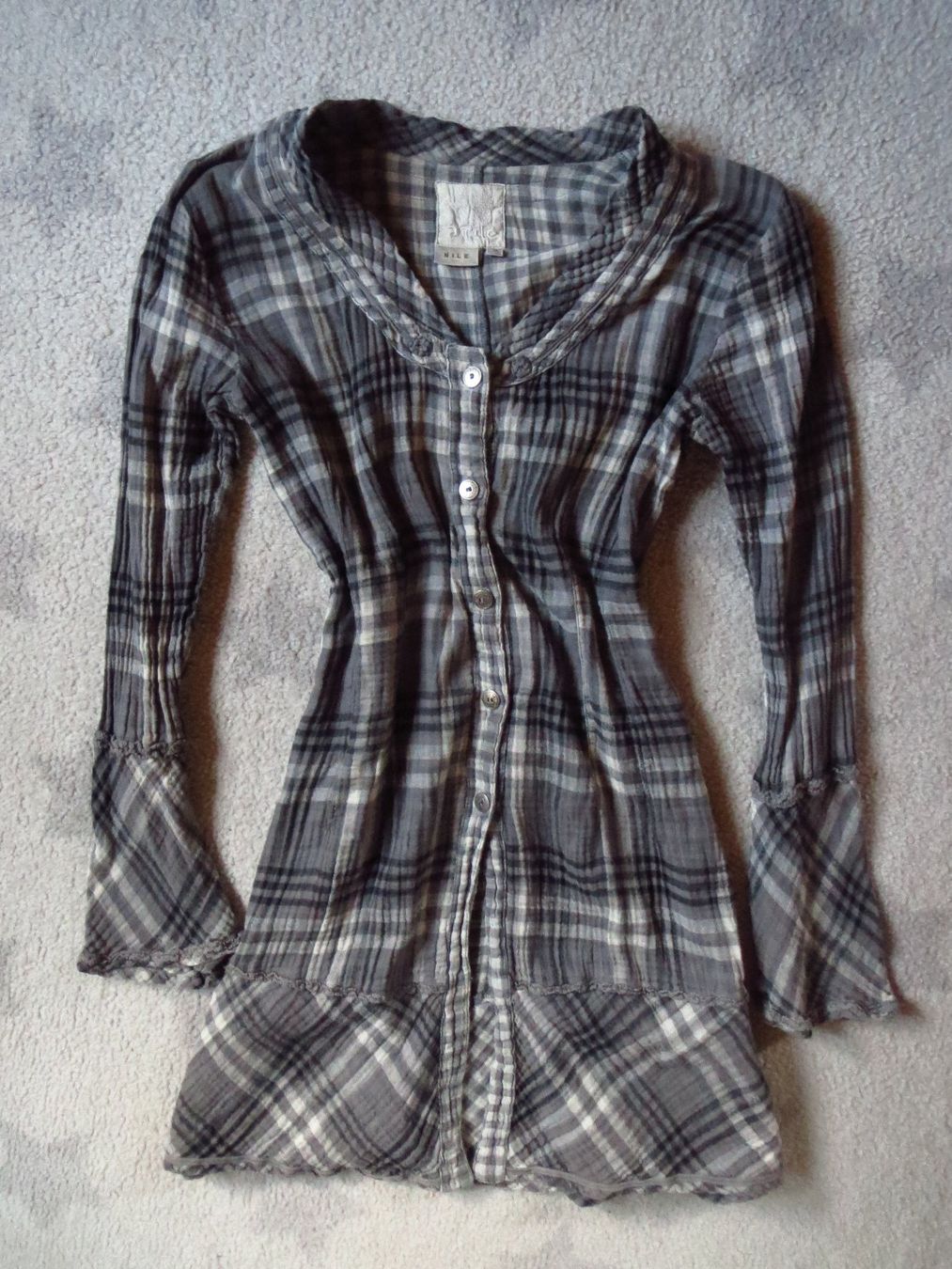 Nile Camicette: stylische NILE Damen Log Bluse Gr M – Usato da Kiental venduto da Anna8702