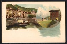 Litho Canobbio, Strassenpartie am Wasser