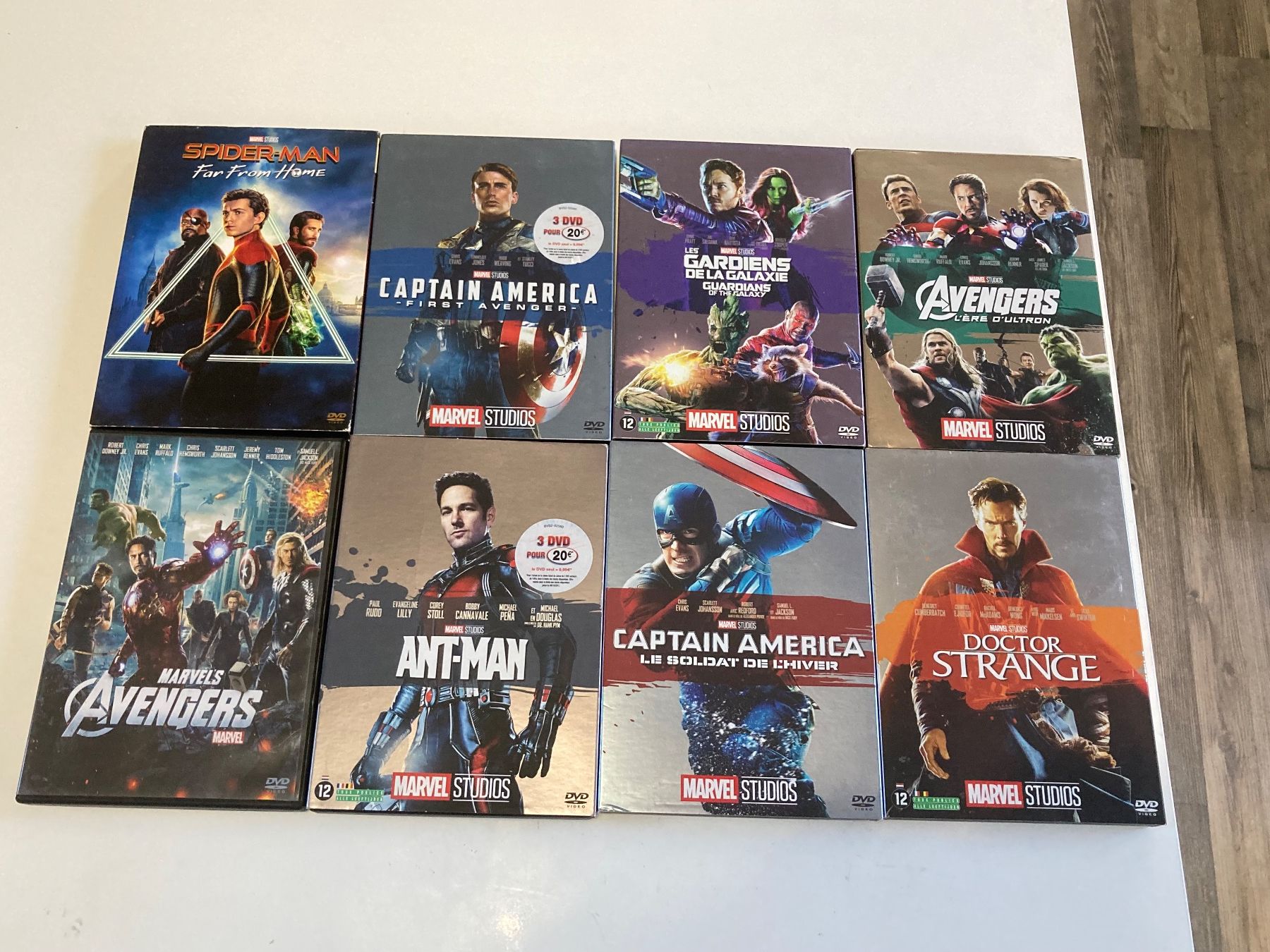 Tous les DVDs: Lot de 8 films DVD Marvel Studios – D'occasion à Bassecourt par CALUMET-X 1