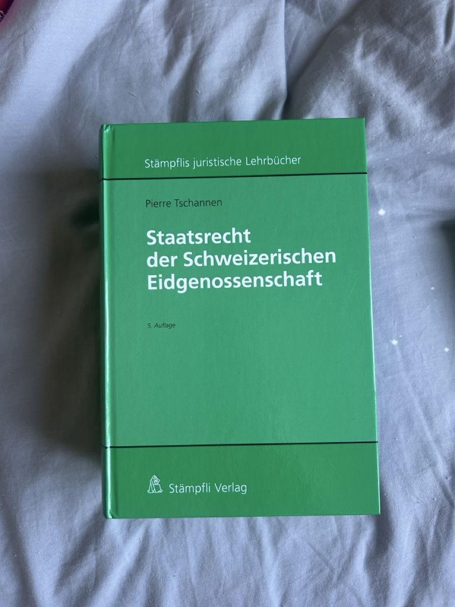 Bücher: Staatsrecht der Schweizerischen Eidgenossenschaft 5. Auflage – Neu (gemäss Beschreibung) aus Spiegel b. Bern von jan_b2q6