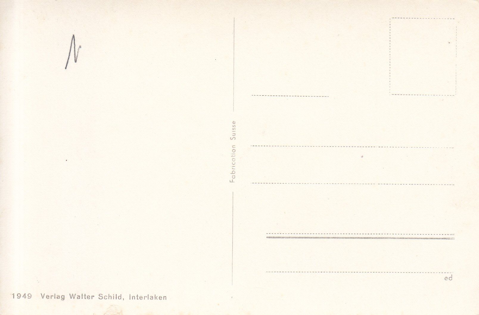 Ansichtskarten: Berner Oberland ca. 1950 – Gebraucht aus Bürglen TG von StampGraf 1
