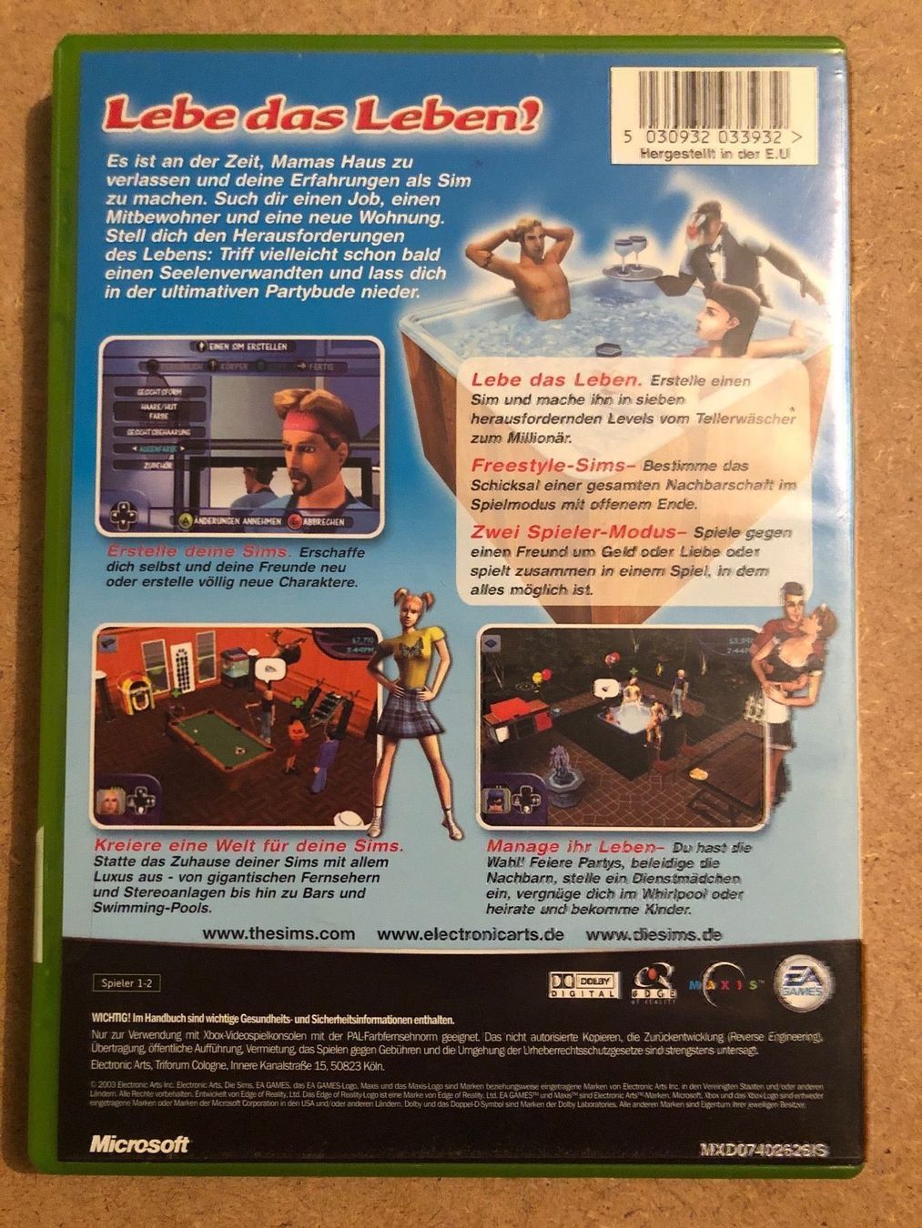 Giochi: Die Sims für Xbox – Usato da Kestenholz venduto da Mad18 1