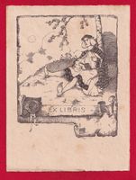 EXLIBRIS, LESENDER, BUCH
