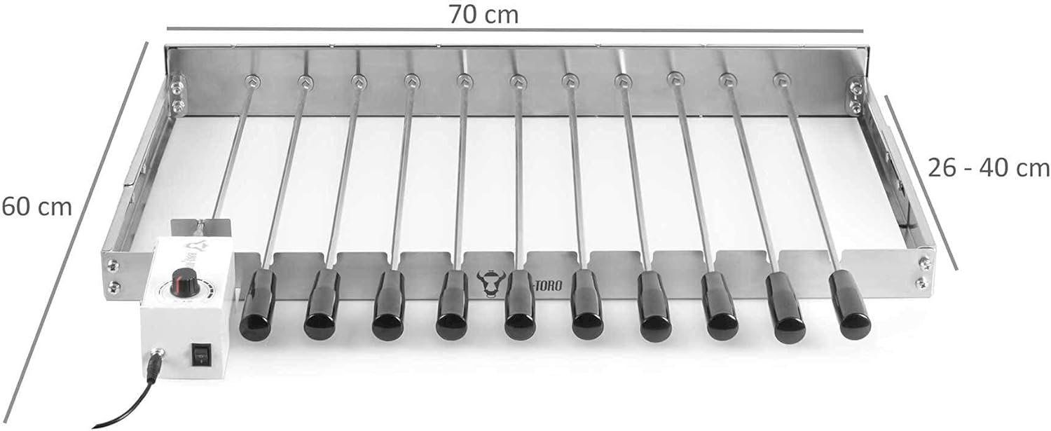 Accessori per grill: Edelstahl Grillaufsatz mit 11 Spießen – Nuovo e nell'imballaggio originale da Bottighofen venduto da zaap 6