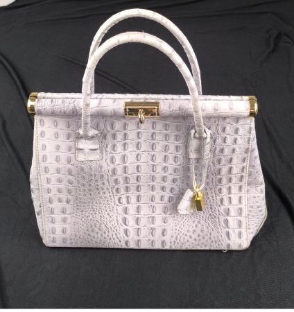 Lederhandtasche Krokodesign