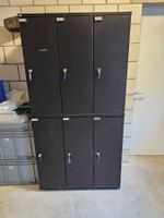 Garderobeschrank Metall 6-teilig