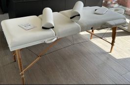Massageliege 3 Zonen mit Zubehör / Gonser
