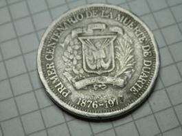 Dominikanische Republik 25 Centavos, 1976 100. Jahrestag