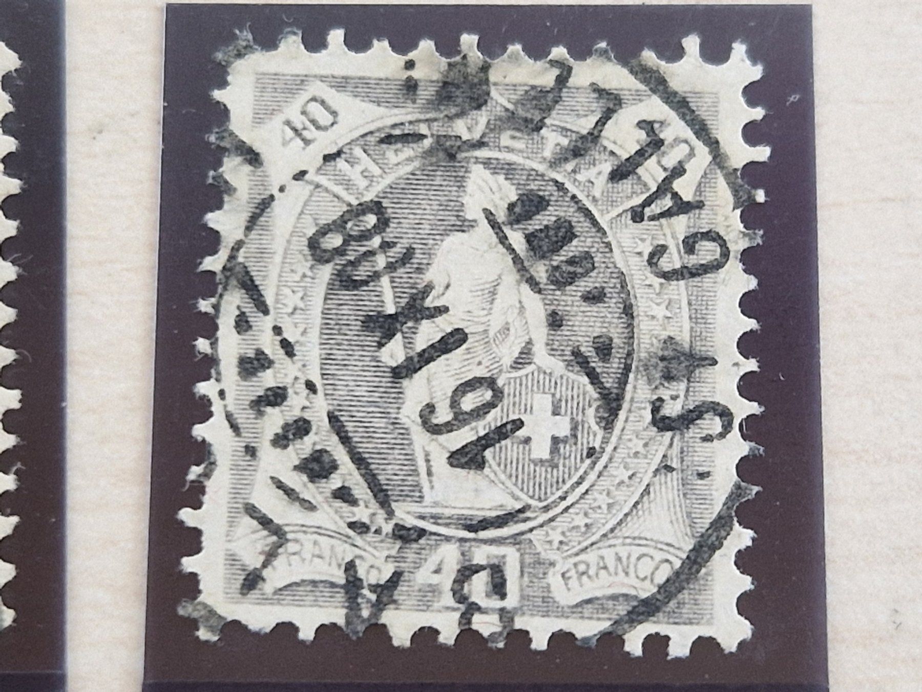 Alle Briefmarken: Stehende 4x 97A, Top, ab 1.- – Gebraucht aus Burgdorf von Glossy01 4
