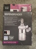 Seifenspender Easy Home Edelstahl satiniertes Glas neu