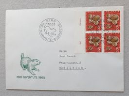 (187) Pro Juventute 1965 mit ET Stempel