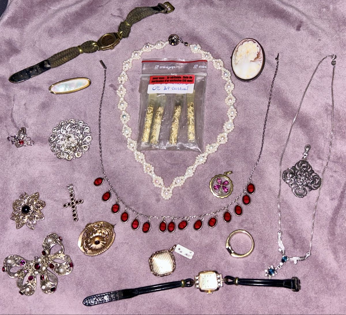 Altri gioielli: ANTIKER SCHMUCK - GOLD - GRANAT - SILBER – Usato da Wetzikon ZH venduto da Arber2021