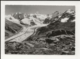 AK 1957 Berninagruppe mit Gletscher