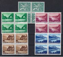 1954  Pro Patrtia Viererblocks postfrisch   15946