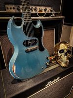 Gibson replica SG Junior Pelham blue aged