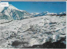 Bürchen Panorama im Winter