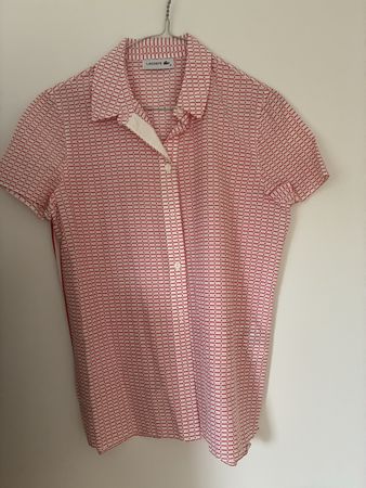 Lacoste Women's Shirt Red/White Size 36