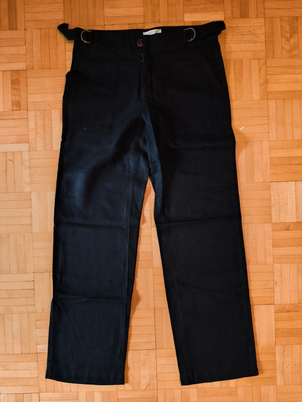 Esprit Pantaloni: Pantalon Esprit Noir, Taille 38, Coton/Lin – Nuovo (secondo la descrizione) da Genève venduto da lnicoGE 1