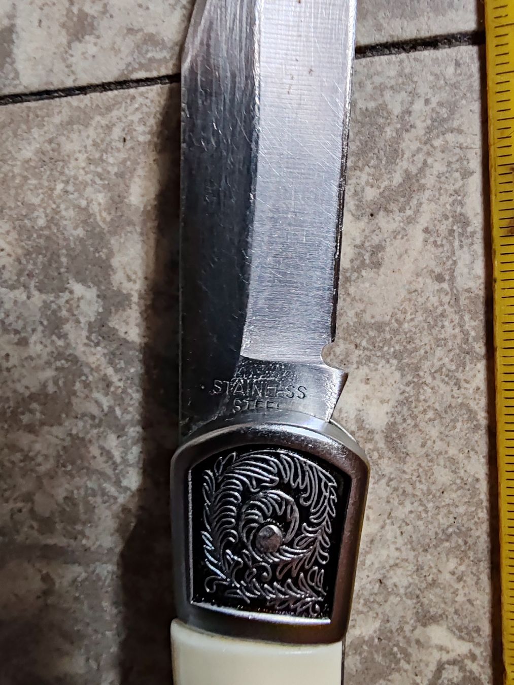 Coltelli tascabile: Klappmesser mit Einlagen und Gravur neu – Usato da Wila venduto da neu_s8qs 3