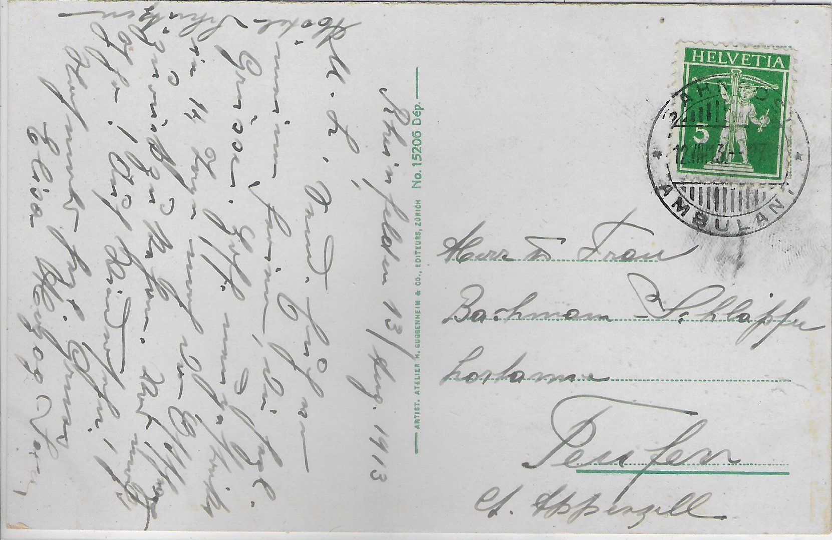 Cartoline postali: Rheinfelden - Am Rande der Stadt - Litho – Usato da Ettingen venduto da Kartenplanet 1