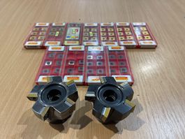 2x Sandvik Messerkopf-Eckfräser für CNC Maschine