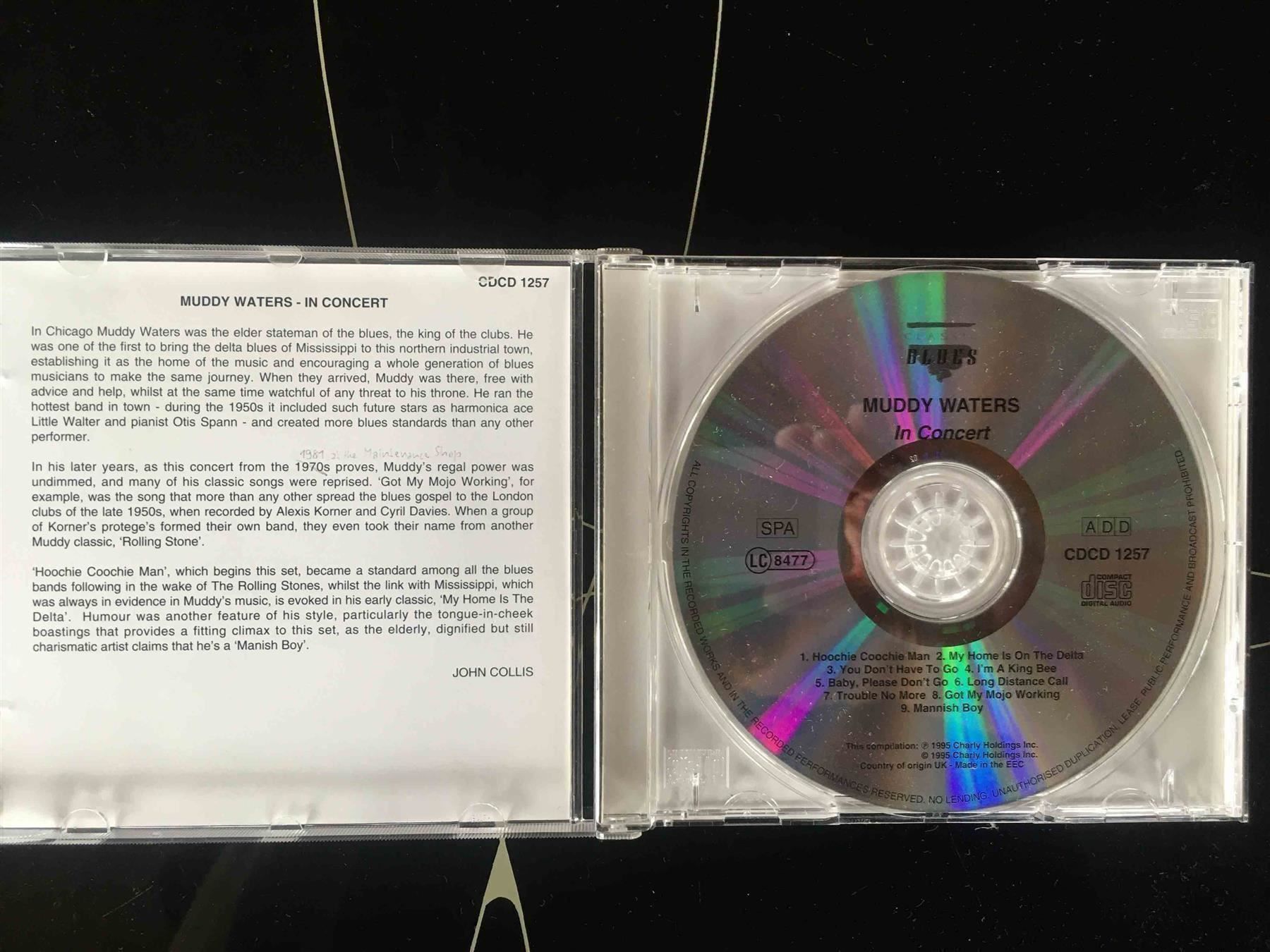 CDs: Muddy Waters in Concert (1981!) – Gebraucht aus Luzern von Needful_Things 3