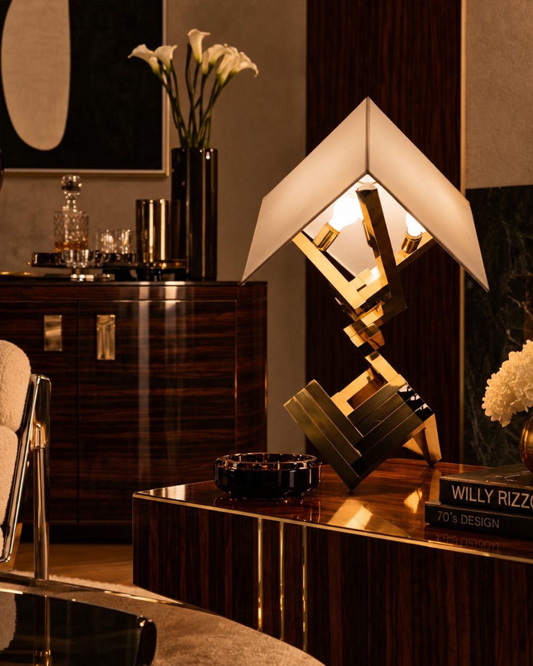 Lampen: LAMPE WILLY RIZZO LUMICA – Gebraucht aus Moutier von Vintage-signature 2
