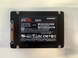 Samsung SSD 870 EVO 500GB Speicherlaufwerk gebraucht