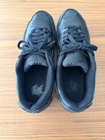 Nike Air Leder Sneaker, schwarz, Grösse 47.5