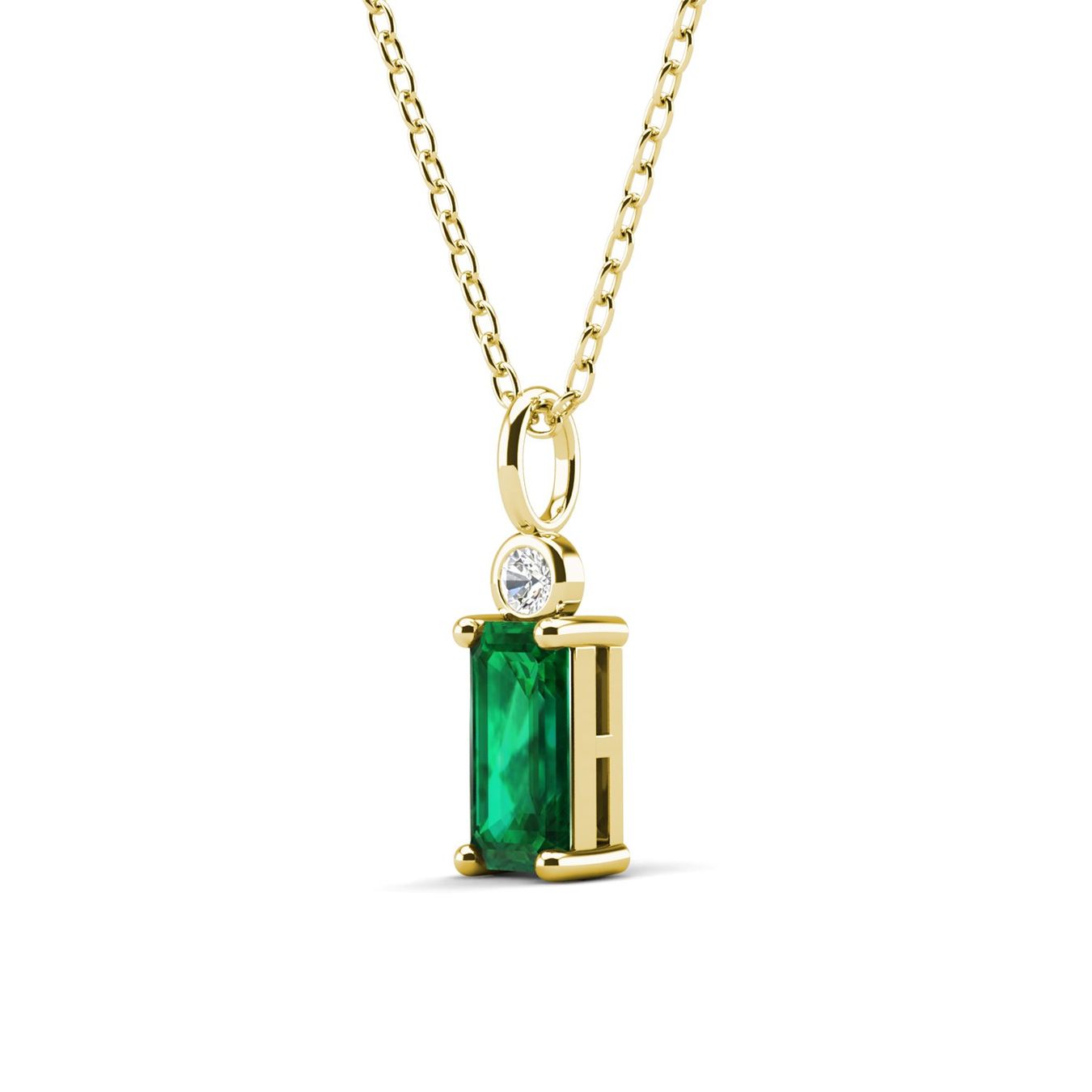 Catenine: Kette mit Smaragd (lab-grown) – Nuovo (secondo la descrizione) da Frauenfeld venduto da steel_with_stil 3