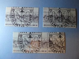 1995 NABA zusammenhängede Werte W76-W78 ET Vollstempel