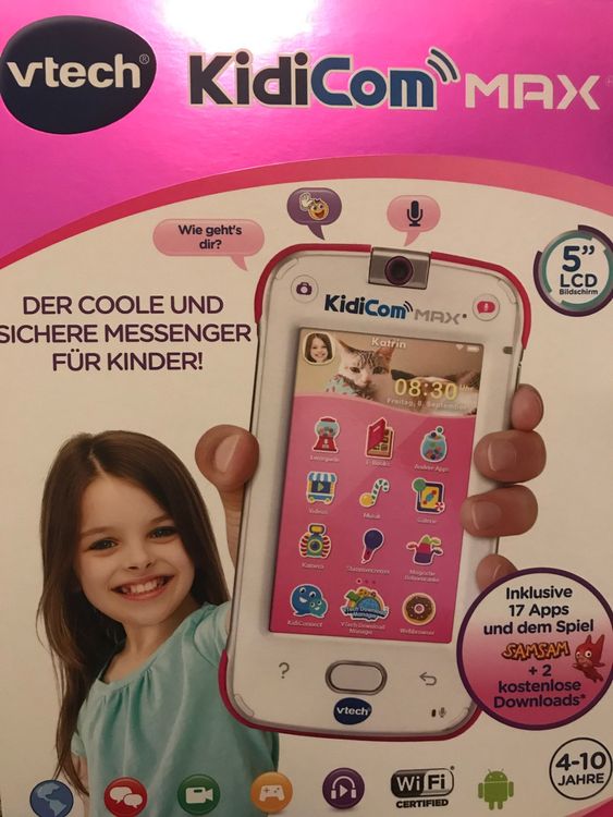 Brotect Pellicola Protettiva Per Vtech Kidicom Max (2 Pezzi) - Trasparente HD, Anti-Impronte, Anti-Graffio, Facile Installazione Senza Bolle - Made In Germany - 2